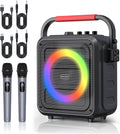 MOYLEAF Portable Karaoke Machine with Wireless Microphones