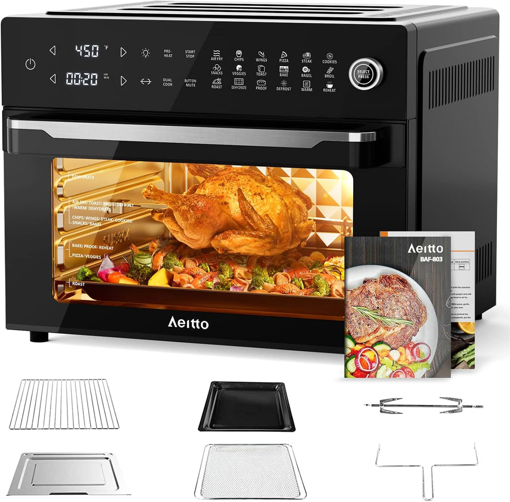 Aeitto 32-Quart Pro Air Fryer Toaster Oven Combo