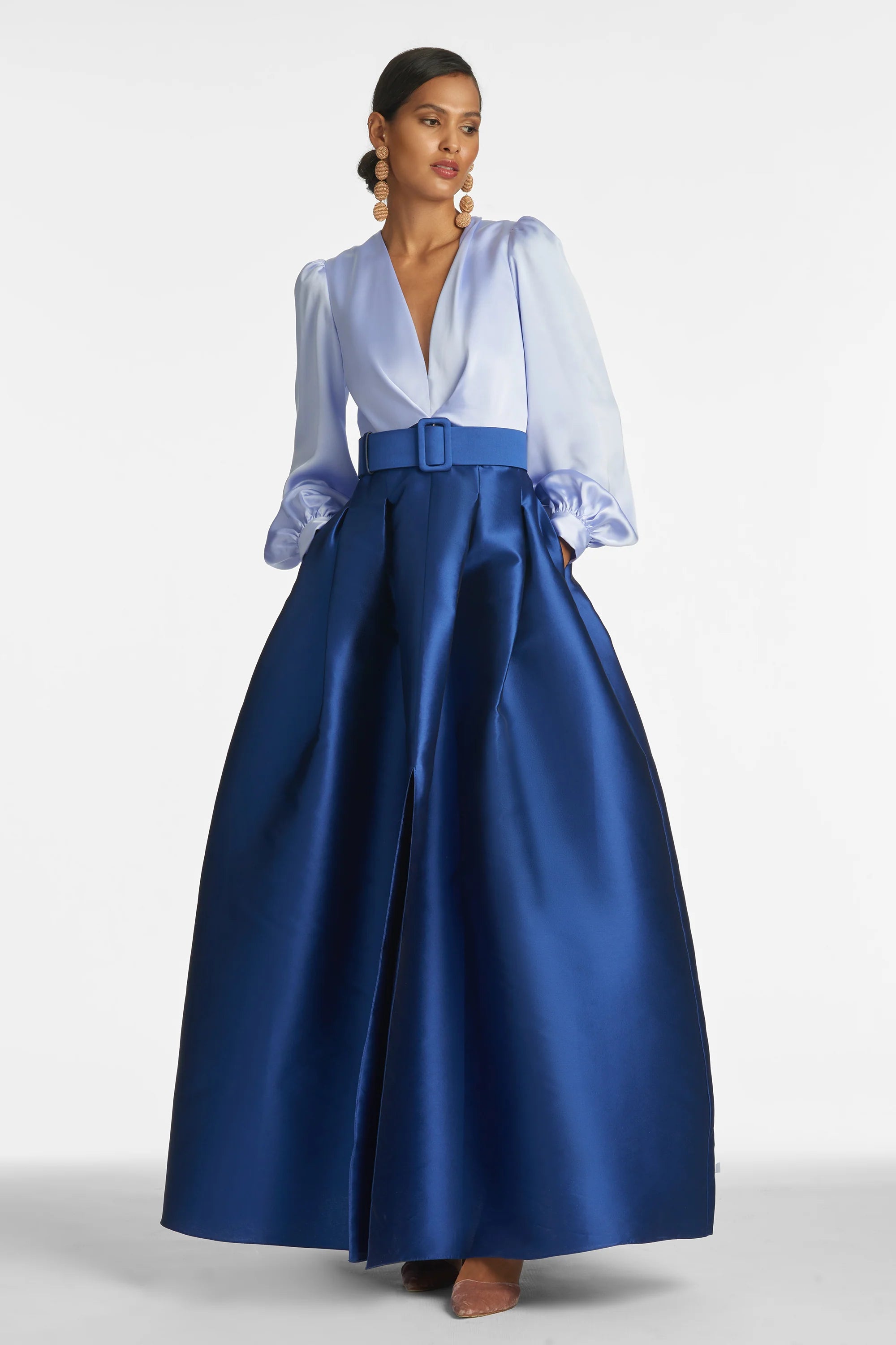 Sachin & Babi Zoe Gown – Periwinkle/Eclipse, Size 10