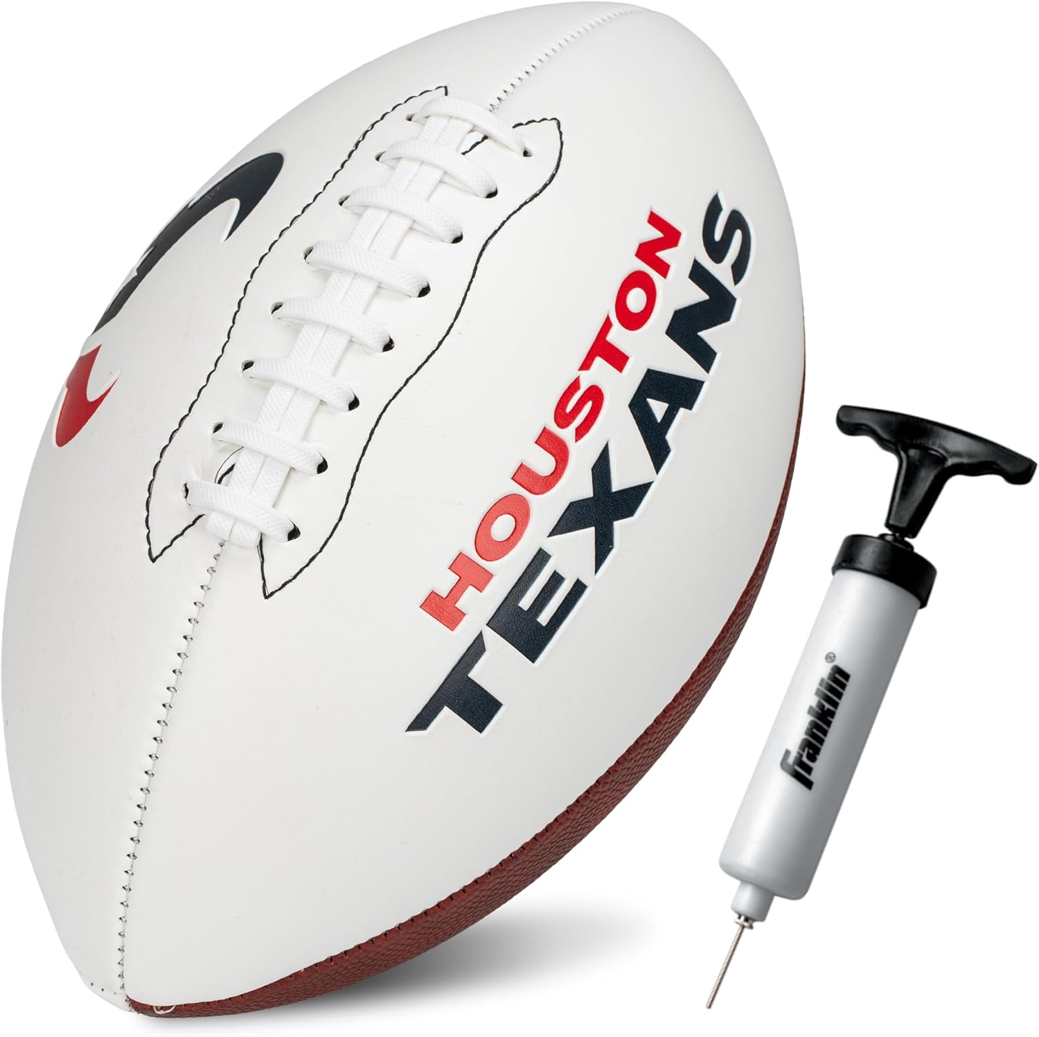 Franklin Sports Houston Texans Autograph Football – White Panel