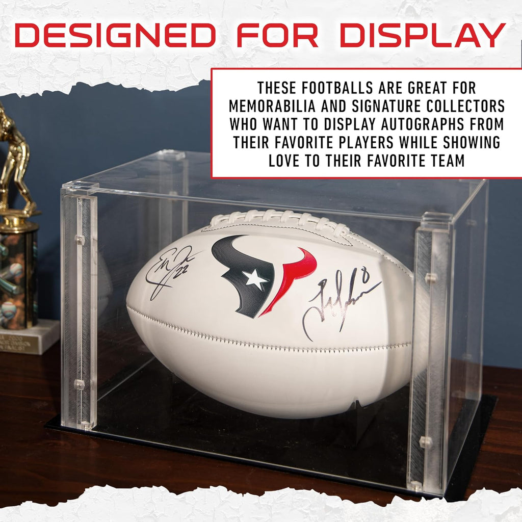 Franklin Sports Houston Texans Autograph Football – White Panel