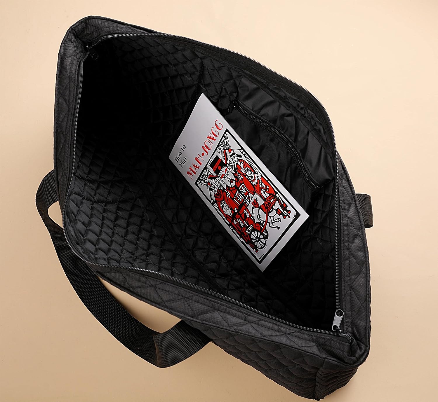 Mose Cafolo American Mahjong Game Set with Black Quilted Bag