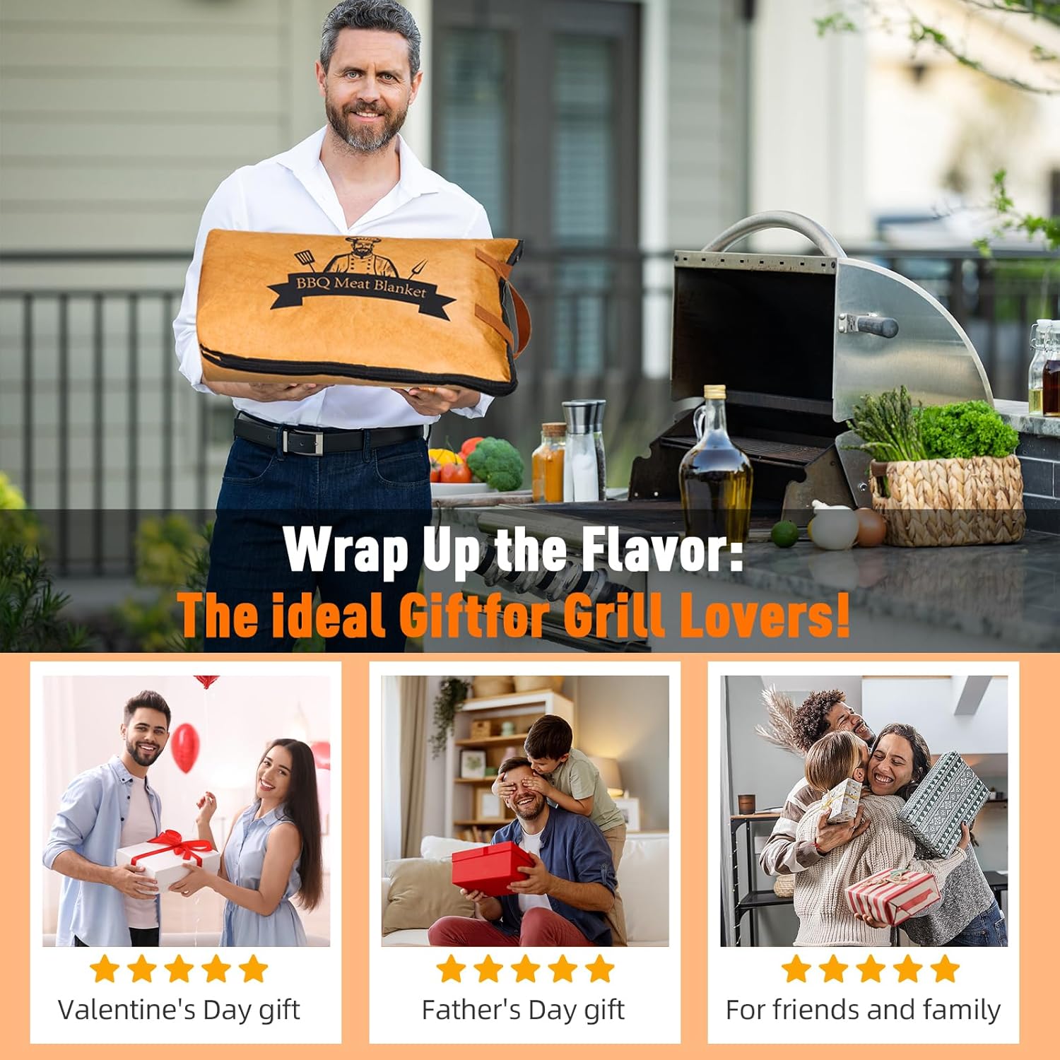 BBQ Blanket for Resting Meat – 21-Inch Insulated Brisket Bag