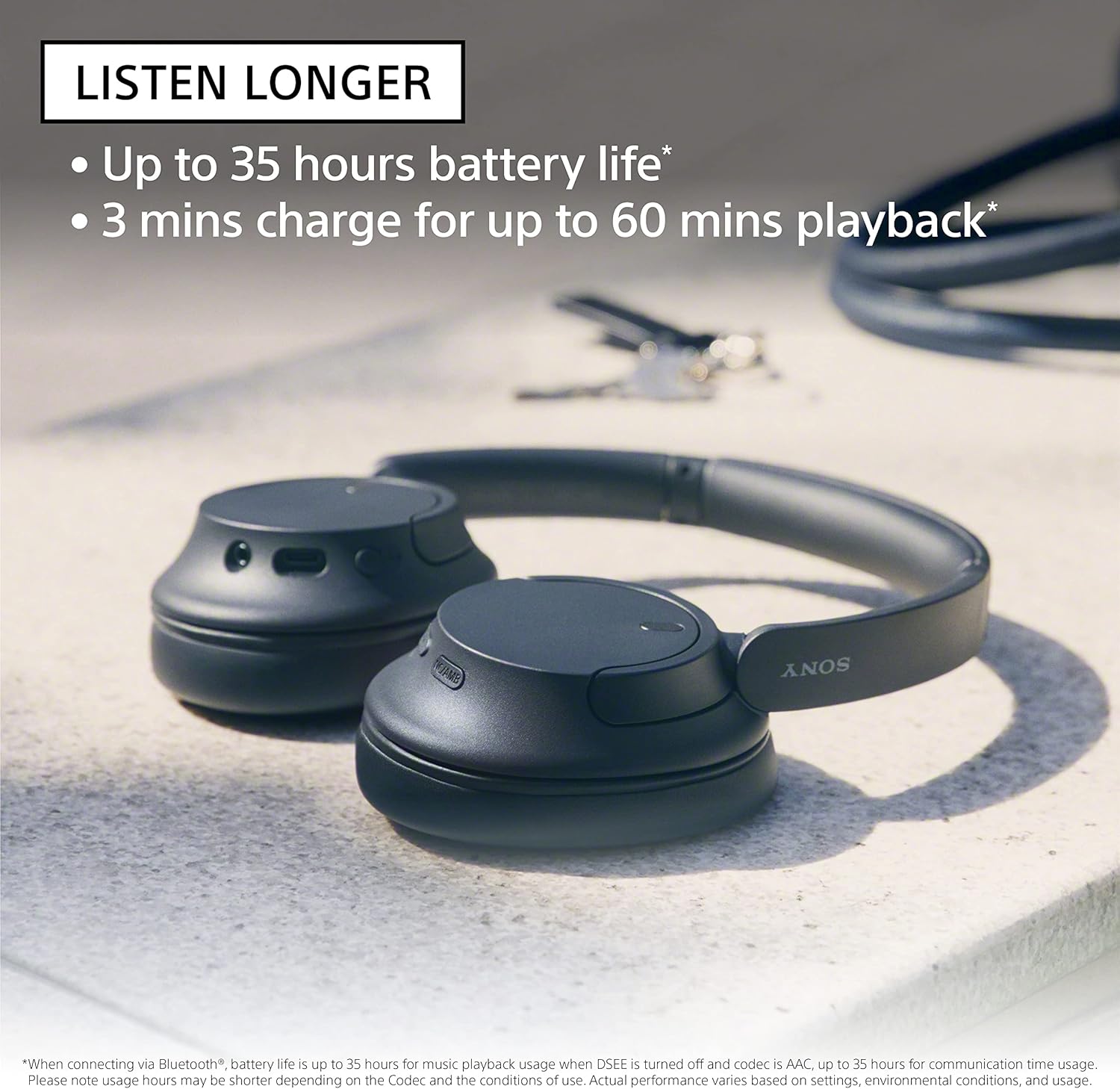 Sony WH-CH720N Wireless Noise Canceling Headphones with Alexa – White